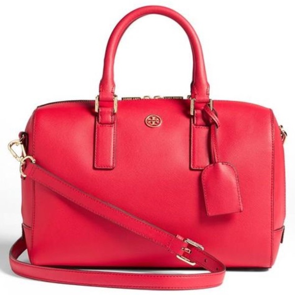 Tory Burch Robinson Middy Satchel Saffiano Leather in Carnival - Picture 1 of 15
